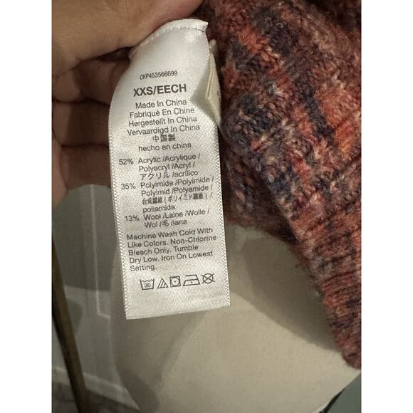 Madewell Space Dye Birchmont Side Button Pullover Sweater XXS - Picture 11 of 11